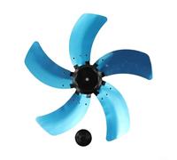 Pala del ventilatore a cinque pale in alluminio da 40,6 cm con base di copertura dado leggera a basso rumore facile da pulire resistente alle alte temperature Sostituzione funzionamento silenzioso per