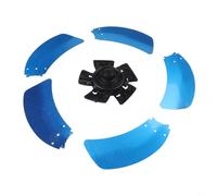 Pala del ventilatore elettrico a 5 pale in alluminio con base di copertura per dado per ventola domestica da 35,6 cm e 45,7 cm, con resistenza alle alte temperature (45,7 cm)