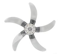 Pala del ventilatore in plastica, 45,7 cm, design a cinque pale con copertura per dadi per ventilatori da tavolo verticali e altri ventilatori compatibili, compresi i modelli