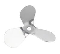 Pala dell'elica, 1 elica a tre pale da laboratorio in acciaio inossidabile 40 mm a 120 , pala a foglie for agitatore , miscelatore, frullatore(8cm8mm press down)