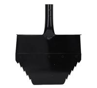 Pala dentada trapezoidal de 25 cm, pala de jardín multifuncional en material de acero al manganeso, raspador de hielo para limpieza de malezas en la entrada del patio