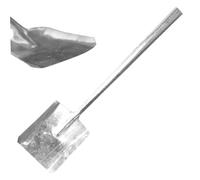 Pala di cenere, pala del camino, carbone di ferro a manico lungo 19.3x4.7 robusti strumenti multiuso per miscelazione, terreno in movimento, sabbia, cemento, neve, carbone