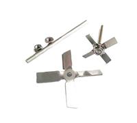 Pala di dispersione da laboratorio, 1 asta di agitazione in acciaio inossidabile 304 con elica a quattro pale for miscelatore da laboratorio, diverse dimensioni(Four leaves 60mm)