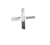 Pala di dispersione da laboratorio, Paletta for agitazione da laboratorio in acciaio inossidabile 304SUS a 3 lame for becher e fiasche di varie dimensioni(Cross blade 4cm)