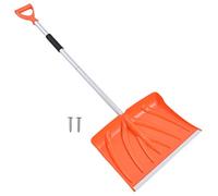 Pala di neve grande capacità d manico a forma di modella in alluminio in plastica staccabile strumento di pala assemblabile per pulire la neve e altri materiali