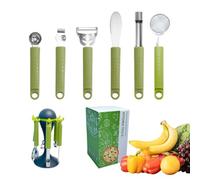 Pala e taglierina per pizza, set di attrezzi per pizza - 6 pala per pizza, design ergonomico, maniglie facili da afferrare per cuocere e servire a casa