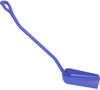 Pala ergonomica in acciaio lungo, lama grande in polipropilene, altezza 1310 mm, lama grande 380 x 340 x 90 mm