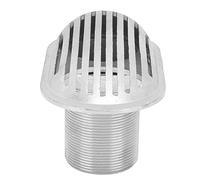 Pala filtro di raccolta dell'acqua di ingresso della pompa, specchio durevole lucidato a prova di ruggine da 2,5 pollici filettato marino attraverso il casco Montaggio barca liscia per barche