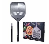 Pala forata alluminio anodizzato per Pizza doppia misura 79-110 Cm con estension