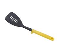 Joseph Joseph Duo Cucchiaio Forato Resistente al Calore, Cucchiaio da cucina con Poggiamestolo integrato, Antiaderente, Giallo Chiaro