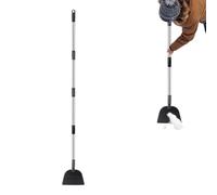 Pala larga - Raschietto per ghiaccio con manico lungo, pala piatta per giardino, per sentieri, cortili, terrazze, balconi, giardini, portici, di veicoli