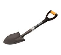 Roughneck Gorilla Sharp-Edge Micro Shovel, Heavy-Duty Round Blade, Short Shaft for Slicing, Digging & Opening Bulk Bags in Small, Compact Spaces - 690mm (27”)