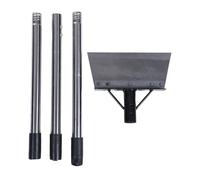 Pala multifunzionale per la pulizia del giardino, vanga piatta con manico staccabile regolabile, raschietto per neve e ghiaccio, per diserbo dei bordi del prato