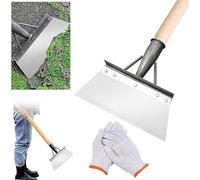 Pala multifunzionale per la pulizia, pala multifunzionale per la pulizia del giardino all'aperto, in acciaio inox, pala piatta, raschietto da giardino per erbacce e muschio, strumento per rimuovere le
