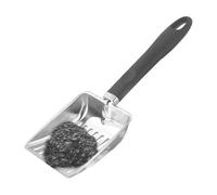 Pala per , 32,5 x 10,7 cm, scavata per stufa a legna, setaccio per cenere, in acciaio , resistente al calore, per la pulizia del braciere,