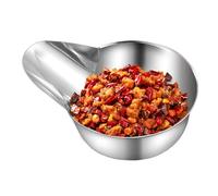 Pala per alimenti da cucina, becco a becco d' da cucina, paletta per fritti, 29,5 x 17,5 x 8,5 cm, in acciaio inox, utensile per la preparazione dei pasti per patatine fritte, salse