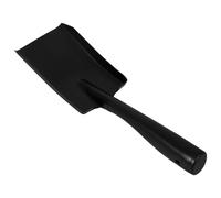 Pala per Brace e Cenere da Stufa in Acciaio al Manganese | Impugnatura Ergonomica, Pratica per Giardino e Spiaggia, Colore Nero, per Cenere di Legna e Carbone