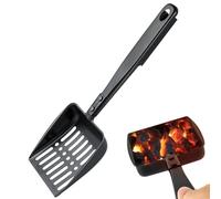 Pala per carbone per stufa a legna, setaccio per cenere per stufa a legna, pala per carbone in ferro, strumenti per braciere per camini, paletta resistente al calore, strumenti per braciere per camini