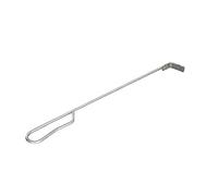 Pala per cenere, affumicatore a carbone, con manico lungo, per campeggio all'aperto, colore: argento