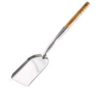 Pala per cenere lunga 29 pollici, paletta per cenere per camino, paletta per polvere per stufa, pala per da forno con manico in legno rimovibile, per carbone per stufa in acciaio per brac