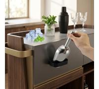 Pala per ghiaccio con supporto magnetico progettata per GE Ice Maker 2.0 modelli stile pellet costruzione in acciaio inox per prestazioni costanti nell'uso quotidiano