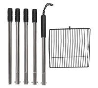 Pala per Letame con Manico Estendibile, Acciaio Inossidabile, Non Stick, Pala a Manico Lungo per Fattorie - Impugnatura Regolabile, Resistente, Ideale per Pulizia di Pollai e