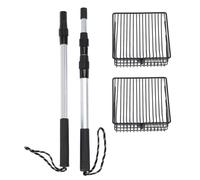 Pala per Lettiera Gatto Estensibile, Metallo Robusto con Manico Regolabile, Pala Profonda Antiaderente - Comoda Pulizia Senza Piegarsi, Uso Facile per Casa e Animali