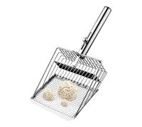 Pala per lettiera per gatti, in metallo, per la visualizzazione e la pulizia della lettiera per gatti, per interni, casa, gattini, uomini, donne e rimozione degli odori