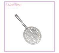 PALA PIZZA FORATA TONDA ROTONDA D.19 cm ACCIAIO INOX SENZA MANICO FORNO PANE