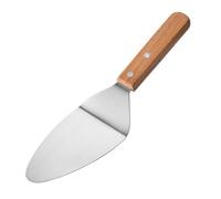Pala per pizza - Affettatrice triangolare in acciaio, per dessert, utensili da portata con manico in legno, utensile da cucina, spatola per pasticceria per feste e celebrazioni