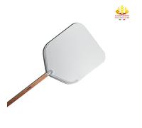Pala per Pizza Alluminio da 50x50 con Manico in Legno da 180cm