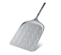 Pala per pizza BURNHARD® perforata, alluminio anodizzato, manico in legno di acacia, connessione a innesto, 29 cm & 36 cm, compatibile con forni pizza TONY & Fat TONY - Pala Deluxe