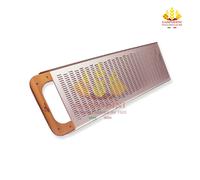 Pala per Pizza Forata in Alluminio con Impugnatura in Legno - 30x105 cm