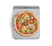 Pala per pizza in acciaio inox BURNHARD® Design robusto, Ottimizzata per pietre refrattarie, Uso con una mano, Perfetta per forno e grill - Pala per pizza in acciaio inox