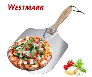 PALA PER PIZZA IN ALLUMINIO CON MANICO IN LEGNO PIEGHEVOLE "WESTMARK"