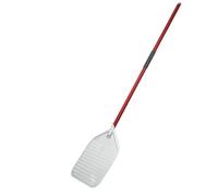 Pala per pizza in alluminio da 35,6 cm con manico lungo staccabile, paletta professionale per pizza per forno domestico e grill, perfetta per cuocere servire e girare pizze, manico rosso