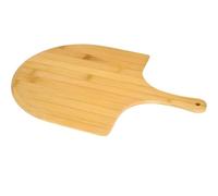 Pala per pizza in legno con manico, vassoio da portata in legno per bistecche, dolci e frutta 40 x 28 cm