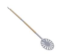 Pala per Pizza, Pala per Pizza Forata in Acciaio Inox con Spatola da 23 Cm di Diametro, Spatola per Pizza Leggera con Manico Lungo Rimovibile per gli Amanti della Pizza