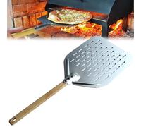 Pala per pizza perforata da 12 pollici, 40 x 30 x 2 cm, in alluminio anodizzato duro, perforato, per pizza e pane