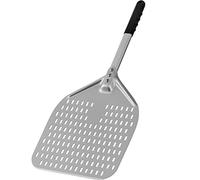 Pala per pizza, perforata, in alluminio, 30,5 cm, con manico lungo, pala antiaderente professionale, per pizzerie e panifici