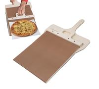 Pala per pizza scorrevole, Sliding Pizza Peel con fori di sospensione, giradischi pizza liscia,paletta per pizza multifunzionale scorrevole che trasferisce facilmente lapizza,lavabile in lavastoviglie