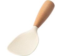 Pala per riso in silicone bianco in piedi, pala per riso per uso domestico, resistente al calore, anti-scottatura, paletta per riso e patate, cucchiai da portata