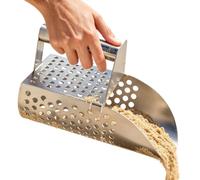 Pala Per Sabbia In Acciaio Inossidabile - Pala Per Sabbia Per Metal | Metal detector con setaccio da spiaggia | per la caccia al tesoro, la del fiume, la piscina di marea poco profonda, il