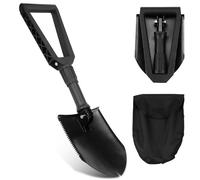 Pala pieghevole campeggio Vanga pieghevole Nero Pala Portatile in Acciaio al Carbonio Portatile Vanga, Per Campeggio, Escursionismo, Attivit, Car