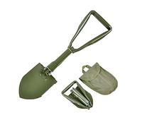Pala pieghevole militare, strumento di sopravvivenza portatile multifunzionale con custodia per il trasporto per escursionismo, campeggio e viaggi (47 x 11 cm)