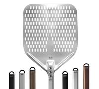 Pala pizza 30x30cm Grigia forata alluminio pizzeria napoletana + manico 150cm