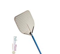 Pala pizza alluminio forata rettangolare 33 cm manico 1.20 mt