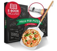 PALA PIZZA ALLUMINIO INOSSIDABILE 83 CM MANICO FILETTATO FORNO PASTICCERIA PIZZE