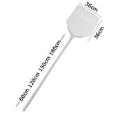 PALA PIZZA forata alluminata QUADRA CM.36X36 + manic da : 60 120 150 180 cm