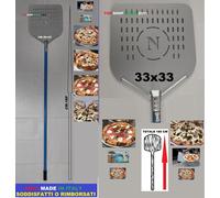 PALA PIZZA FORATA O PIENA CM 33 36 39 45 50 PROFESSIONALE TIPO GIMETAL
